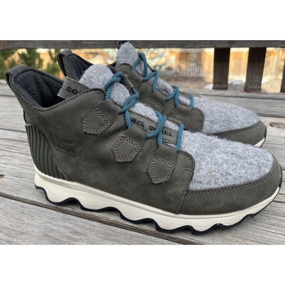 Sorel Kinetic Caribou Women's 9.5 Waterproof Lace Up Winter Ankle Boots NL3767 - Picture 2 of 13